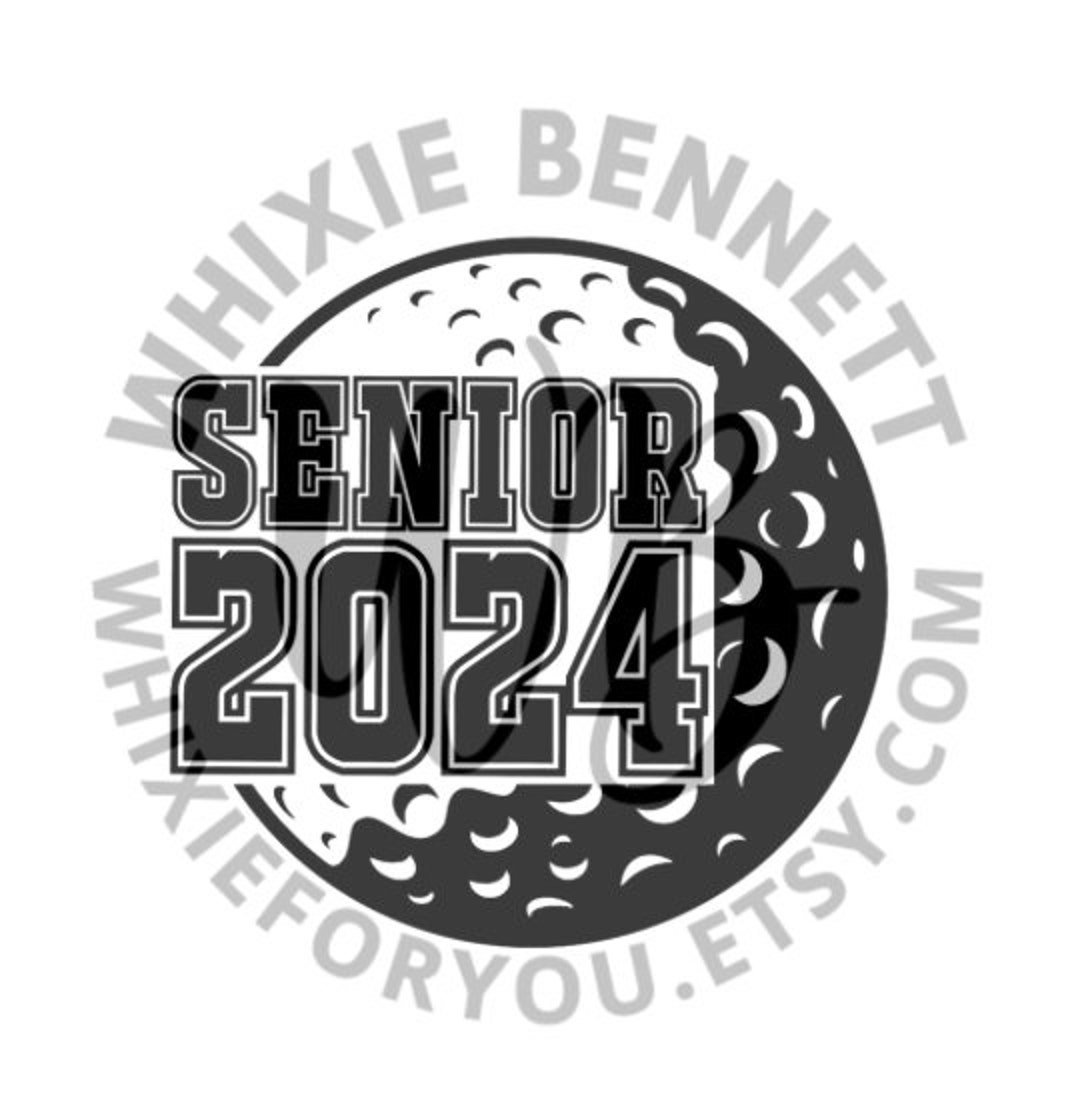 Golf 2024 PNG Design Golf Senior 2024 SVG Design Golf Shirt Class of