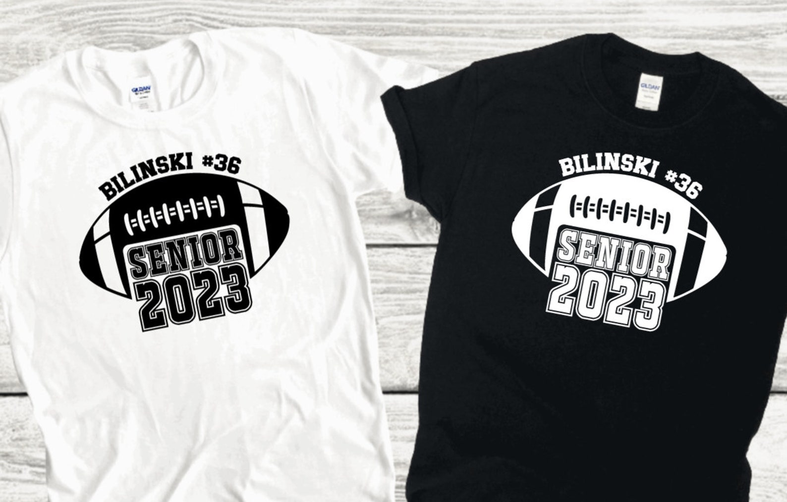 Football Senior 2023 T-shirt Football T-shirts Flag Football - Etsy