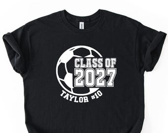 Soccer Senior Class of 2027 Shirt: Custom Senior Night Gift