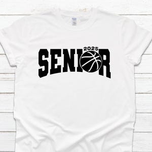 Basketball Senior Night Shirt, Custom Name and Number Basketball T-Shirt, Personalized Basketball T-Shirt, Basketball Senior Night Gift