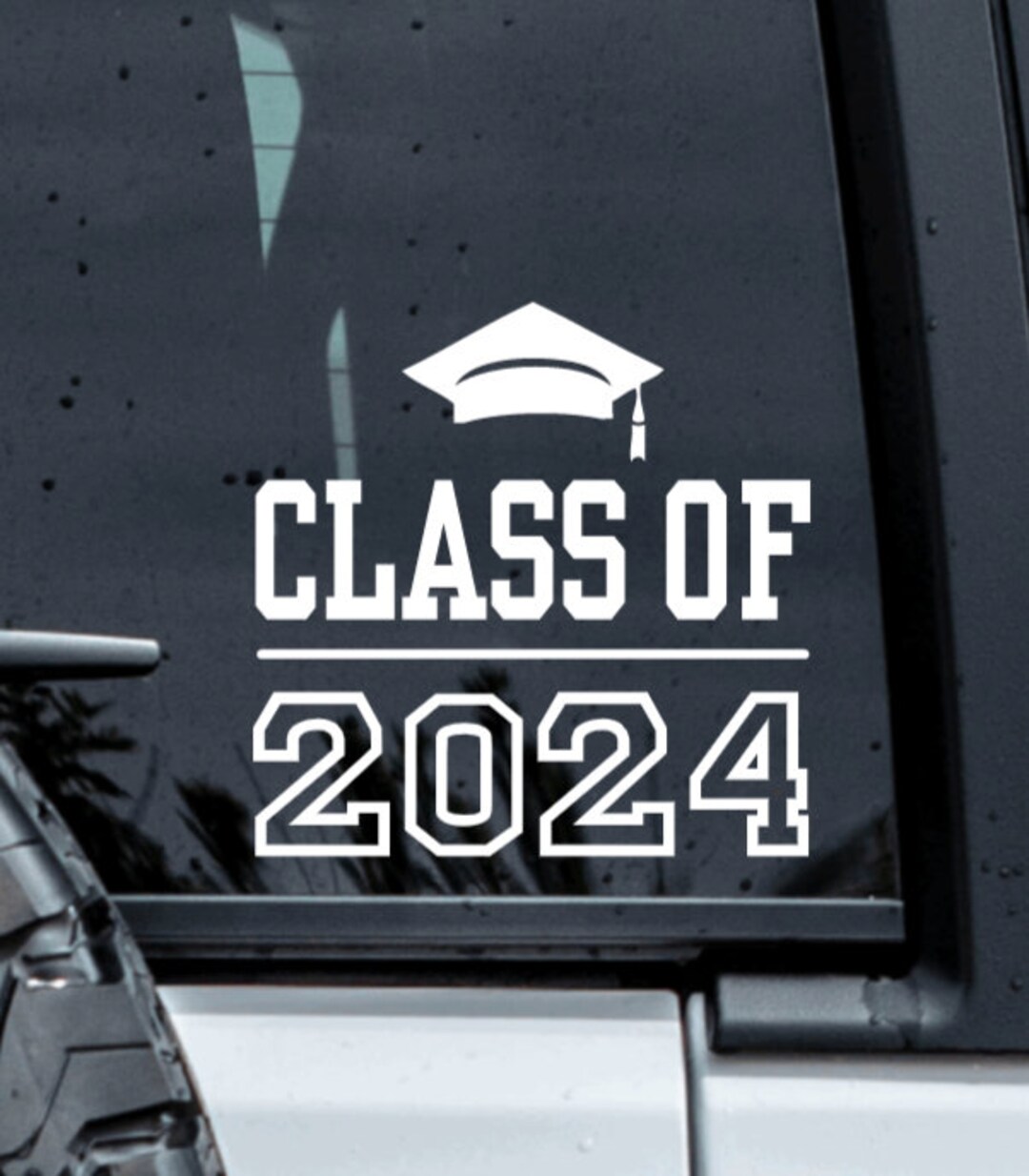 Class of 2024 Car Decals Class of 2024 Stickers 2024 Decals Etsy