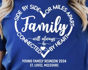 Custom Family Reunion Shirt: Personalized Name, Unisex Cotton Tee