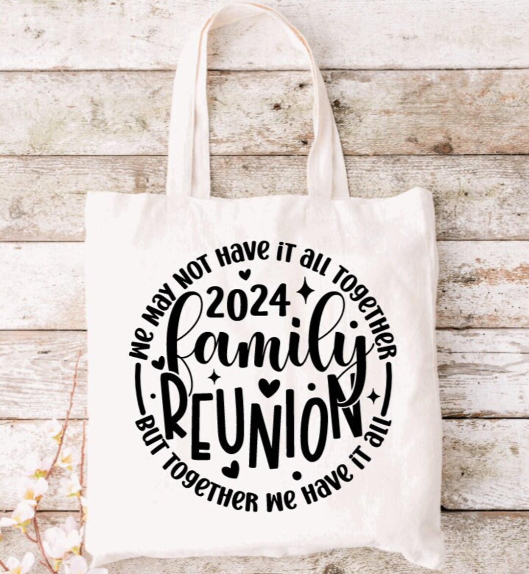 Family Reunion 2024 Tote Bag, Family Gathering 2024 Cotton Bag, Family