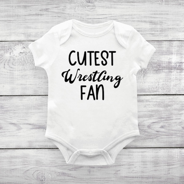 Cutest Wrestling Fan Baby Bodysuit, Wrestling Baby Outfits, Cute Wrestling Baby Gifts, Wrestling Baby Shower Gift, Wrestling Fan Baby Tee
