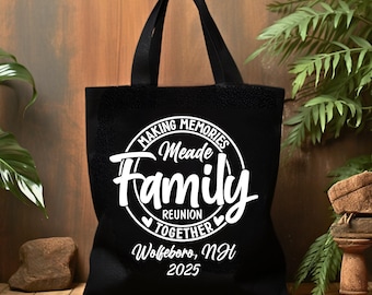 Custom 2026 Family Reunion Tote Bag: Personalized Cotton Gift