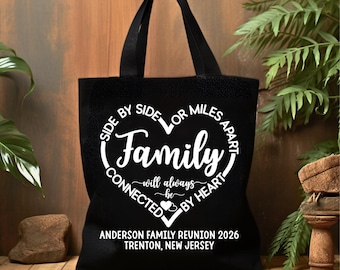 Custom Family Reunion Tote Bag: Personalized Cotton Gift