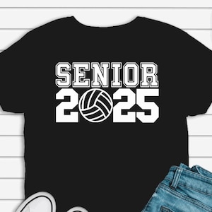 Volleyball Senior Night 2025 T-Shirt, Volleyball T-Shirts, Volleyball Club Support T-Shirts, Senior Gift T-Shirts, Volleyball Gifts