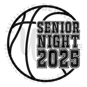 Basketball Senior Night 2025 PNG Design - Basketball Senior 2025 SVG Design - Basketball-Klasse von 2025 Senior Night-Datei