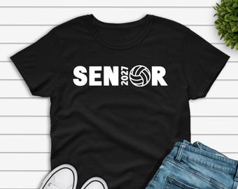 Volleyball Senior Class of 2027 Shirt: Preshrunk Cotton