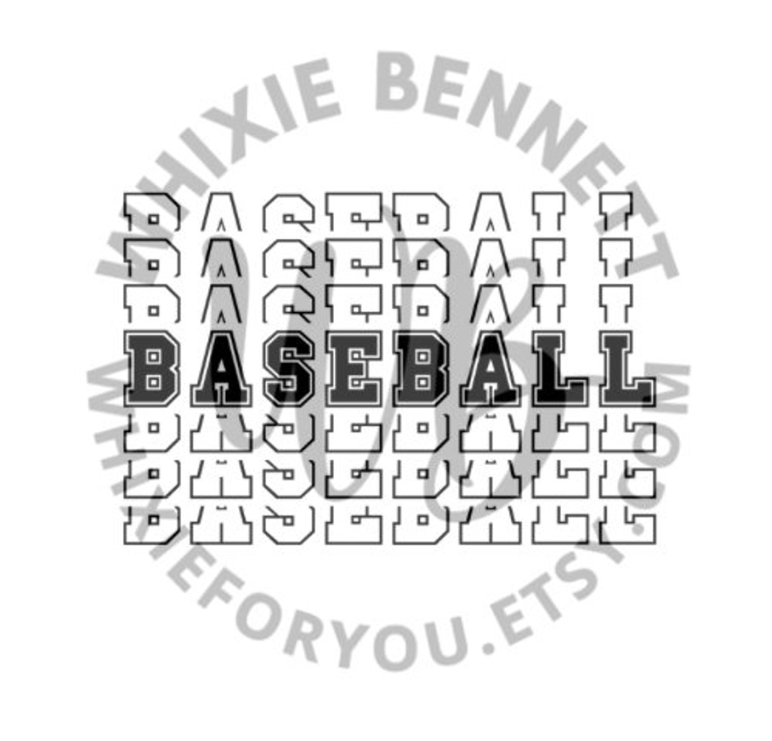 Baseball PNG Baseball SVG Baseball Athletic Font PNG Etsy