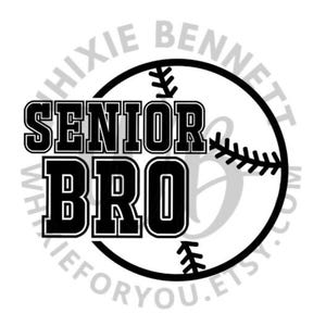 Baseball Softball Senior Bro 2025 PNG, Baseball Softball Senior Bro 2025 SVG, Baseball Senior 2025 png, Softball Senior 2025 png