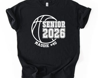 Personalized Basketball Senior Night 2026 T-Shirt