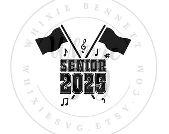 Color Guard Senior 2025 Design: PNG SVG Files