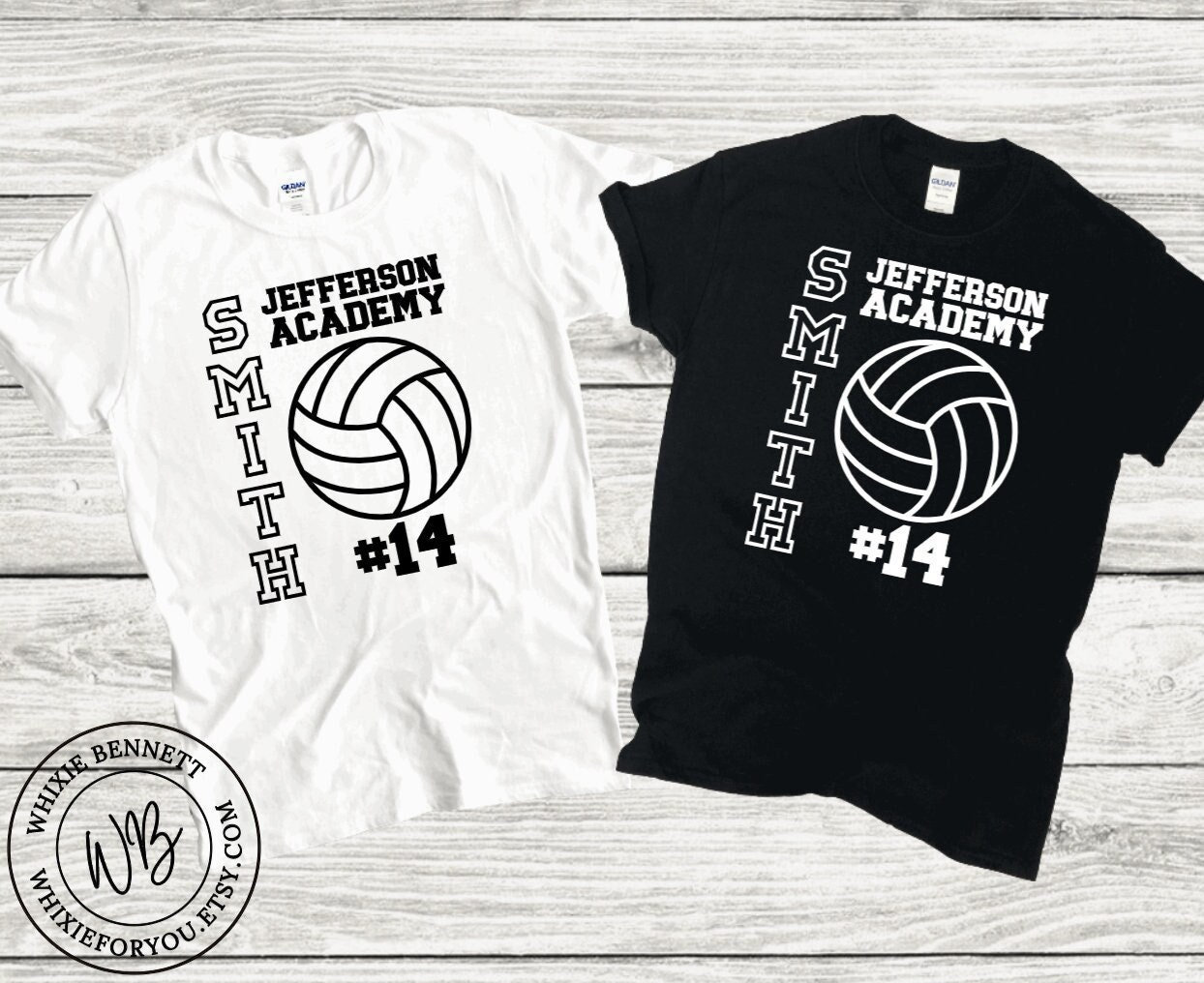 Volleyball Shirt With Name Number and Mascot Shirt, Custom