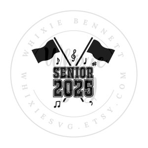 Color Guard 2025 PNG Design - Color Guard Senior 2025 SVG Design - Color Guard Class of 2025 Senior Night Svg - Color Guard Senior PNG
