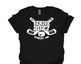 Hockey Senior Night 2027 T-Shirt: Team Player Gift