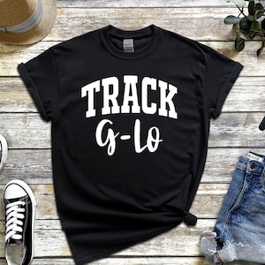 Track Shirt with Custom Name, Custom Track and Field T-Shirt, Personalized Track and Field T-Shirt, Track Support Shirt