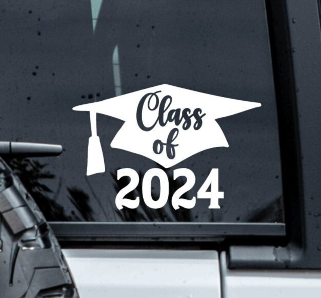 Class of 2024 Car Decals, Class of 2024 Stickers, 2024 Decals, C/O 2024
