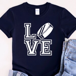 Love Hockey Shirt, Hockey Mom Shirt, Hockey Mom T-Shirt, Hockey Mom Gear, Hockey Mom Gift