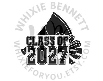 Cheer Class of 2027 SVG PNG Design (Digital Download