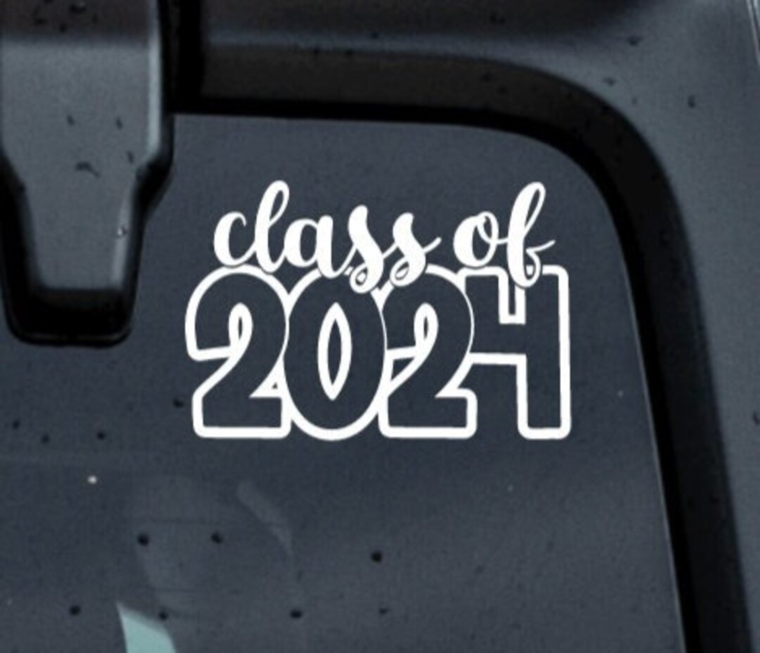 Class of 2024 Car Decals, Class of 2024 Stickers, 2024 Decals, C/O 2024