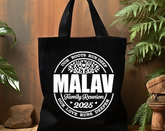 Personalized Family Reunion Tote Bag – Custom Name Shoulder Bag 2026
