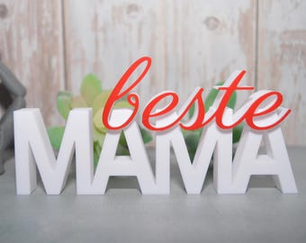 best MAMA -3D lettering – loving gift for Mother's Day, birthday or as a special decoration for the home