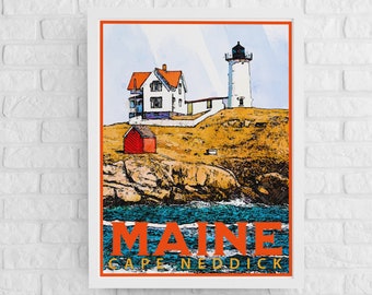 Vintage Suncatcher Cape Neddick Maine ME Lighthouse Window Decoration Ornament