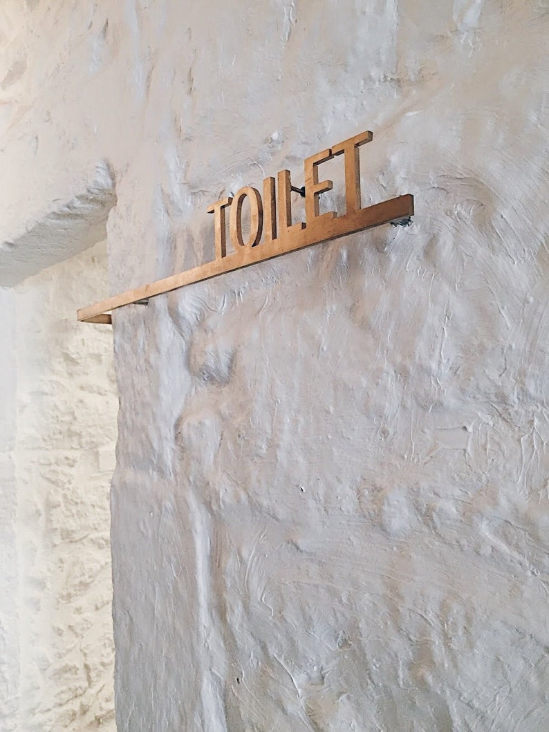 WC Sign Restroom Sign Toilet Door Sign WC Door Sign Etsy Canada