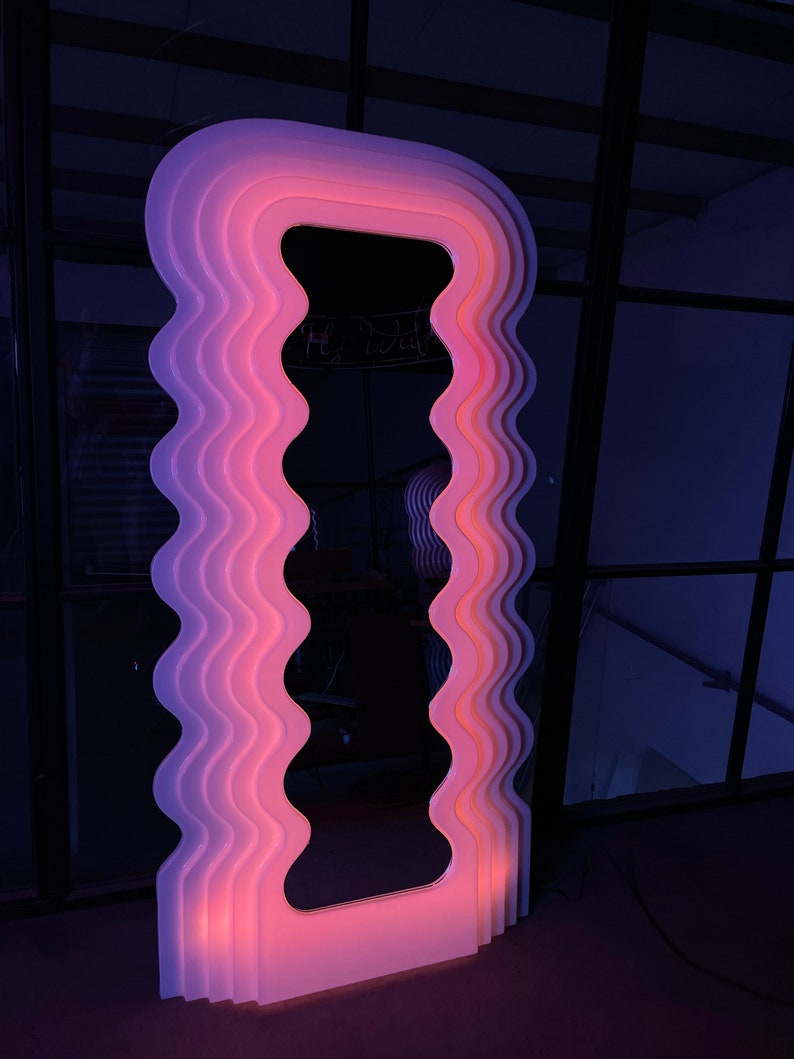 Handmade Mirror Instagram Mirror Ettore Squiggle Mirror Etsy