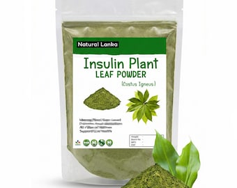 100% Natural Insulin Leaves Powder | Costus Igneus | Herbal Leaf Powder | Premium Quality | No Fillers