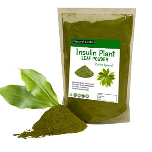 Organic Insulin Plant Leaves Powder (Costus Igneus) - Best Herbal Tea/No Artificial ingredients and NON_GMO