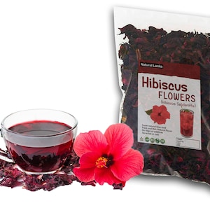 Hibiscus Flower | Organic | Hibiscus sabdariffa Herbal Tea 100% Pure Premium Quality!