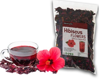 Hibiscus Flower | Organic | Hibiscus sabdariffa Herbal Tea 100% Pure Premium Quality!