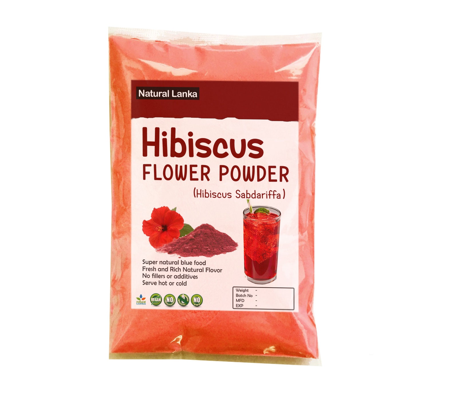 thumbnail image 2 of Lily Of The Valley Hibiscus Flower Powder - Ground Hibiscus Sabdarif 2 of 13