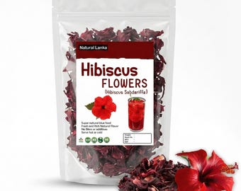 Hibiscus Flower | Organic | Hibiscus sabdariffa Herbal Tea 100% Pure Premium Quality!