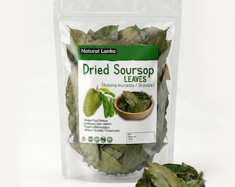100% Organic Soursop Leaves | Dried Guanabana | Graviola | Annona Muricata |  Guayabano Leaf herb and tea from best tea craft supplier