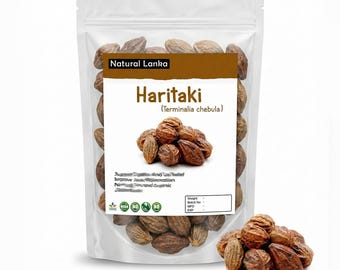 Haritaki Organic whole seeds (Chebulic myrobalan) Dried Haritaki Fruit Terminalia Chebula (Harade) 100% Organic and Natural