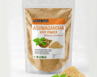 Organic Ashwagandha Root POWDER | All Natural Withania Somnifera Radix | Ashwagandha (Indian Ginseng) Powder Vegan Supplements