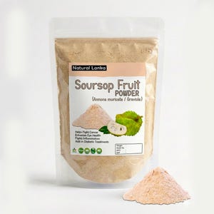 100% biologisches Soursop-Fruchtpulver, ganz natürliches getrocknetes Graviola-Fruchtpulver, Annona Muricata Guanabana