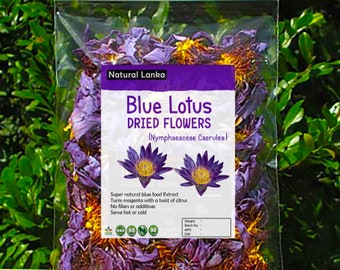 プレミアムオーガニックドライブルーロータスフラワー 1000g