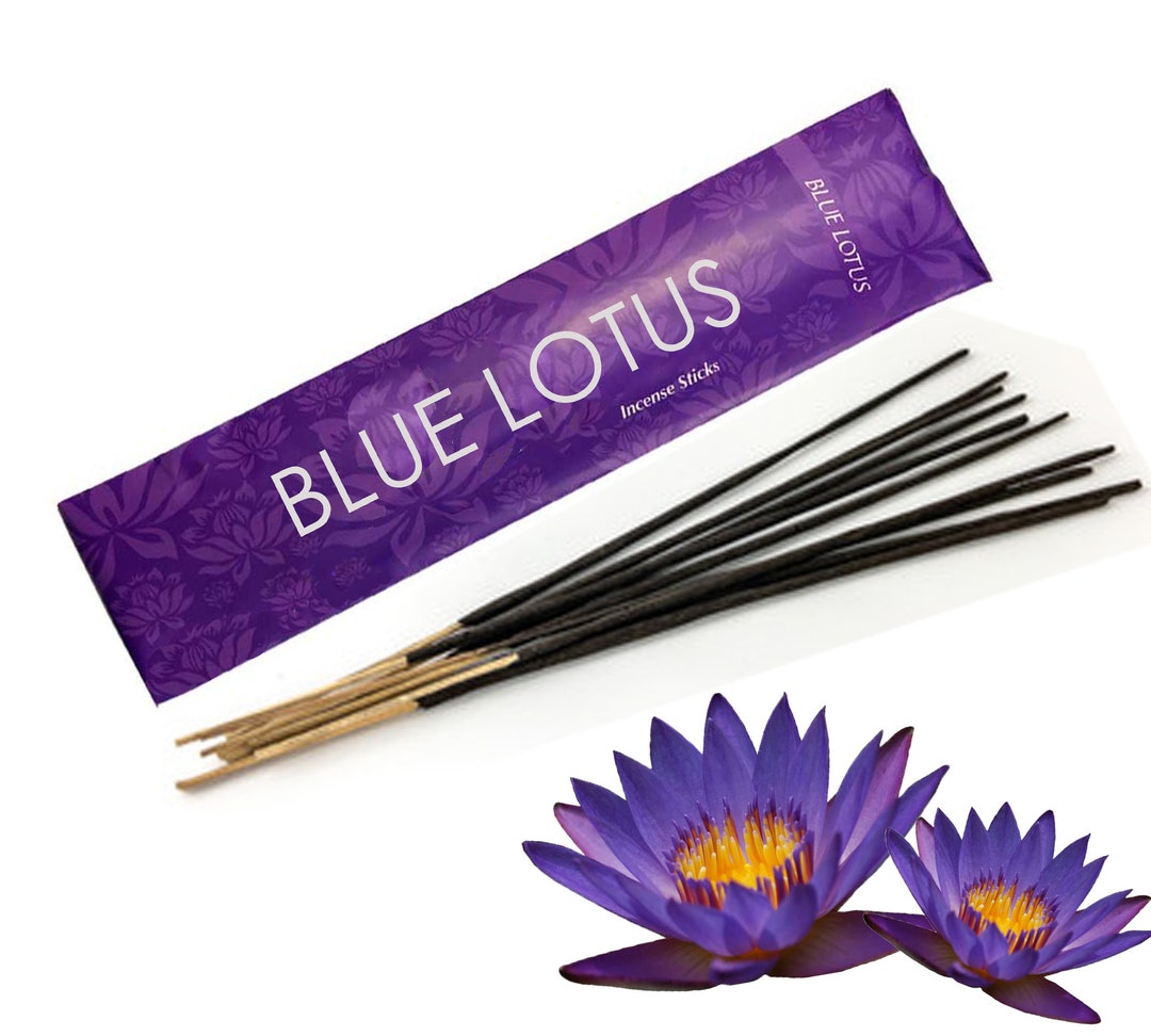 Blue Lotus Incense Sticks Double Strength Temple Grade Handcrafted