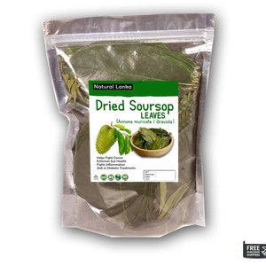 100% Organic Soursop Leaves/ Dried Guanabana/ Graviola/ Annona Muricata/ Guayabano Leaf herb image 2