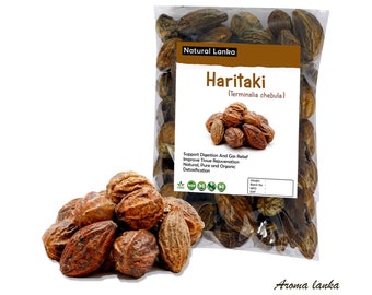 Haritaki Organic whole seeds (Chebulic myrobalan) Dried Haritaki Fruit Terminalia Chebula (Harade) 100% Organic and Natural