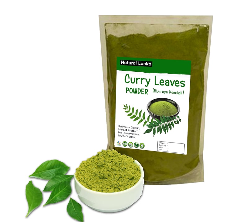 Organic CURRY LEAVES POWDER Ground Curry Leaf from Sri Lanka image 4