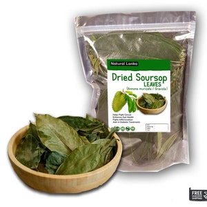 100% Organic Soursop Leaves/ Dried Guanabana/ Graviola/ Annona Muricata/ Guayabano Leaf herb image 1