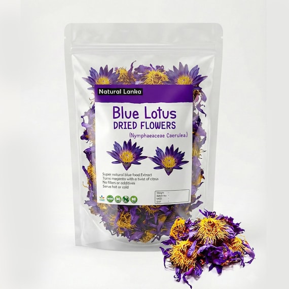 ブルーロータス（Nymphaea caerulea）パウダー 15ｇ 30g Egyptian Blue Lotus Flowers (nymphaea Caerulea) 100% Organic
