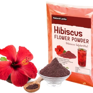 Organic Hibiscus Powder (Hibiscus Sabdariffa) Dried Hibiscus Flowers Grounded