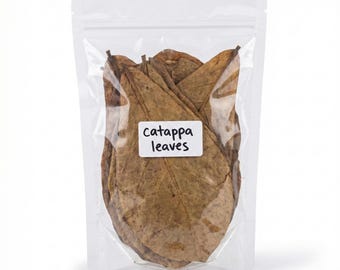 Sun Dried Indian Almond Leaves (Catappa) – Natural Aquarium Water Conditioner for Betta, Shrimp & Fish – Blackwater Tannin Leaves