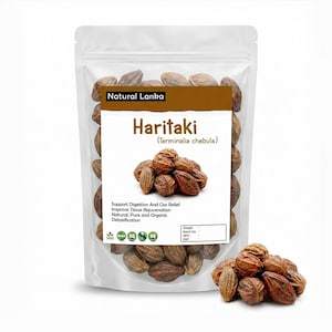 Semi interi biologici di Haritaki (Terminalia Chebula) Frutto essiccato di Haritaki Terminalia Chebula (Harata) 100% biologico e naturale